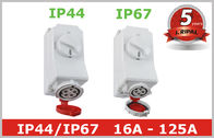 Βιομηχανικά δοχεία υποδοχών δύναμης IP44 IP67 με τη μηχανική συναρμολόγηση